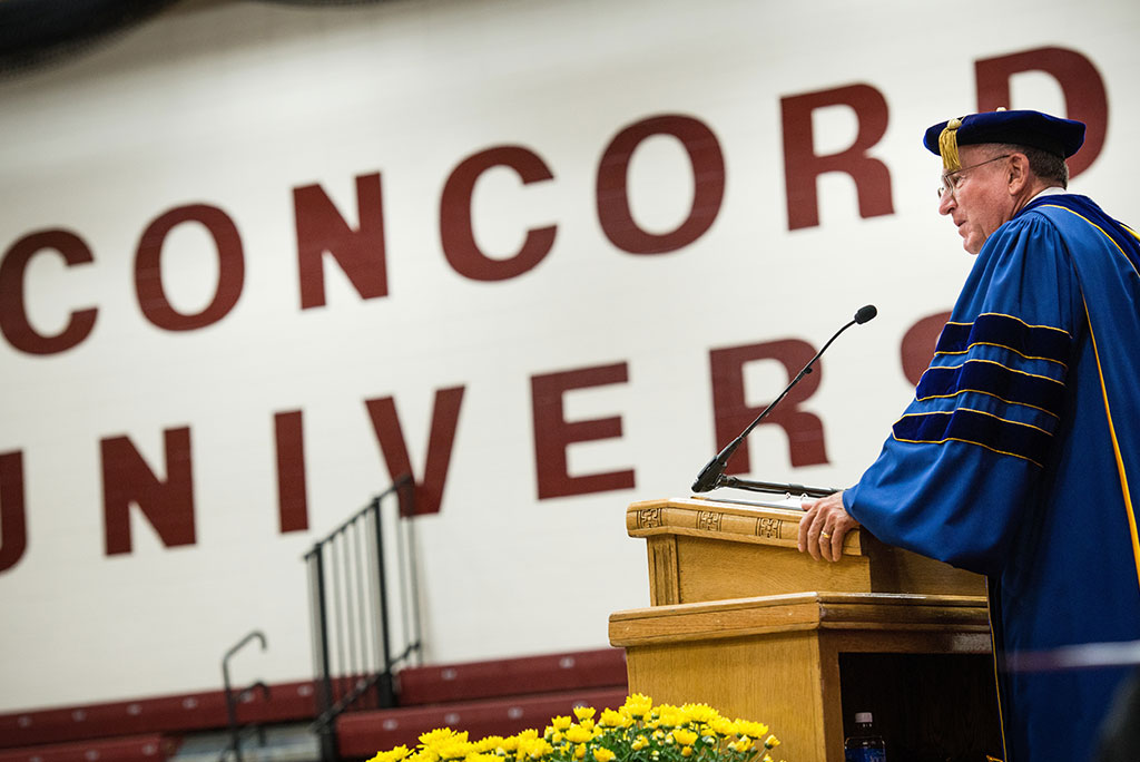 Dr. Dean O. Wenthe, president of the Concordia University System