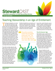 LCMS October 2016 StewardCAST Newsletter