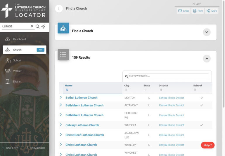 LCMSLocatorChurchListing LCMS Resources