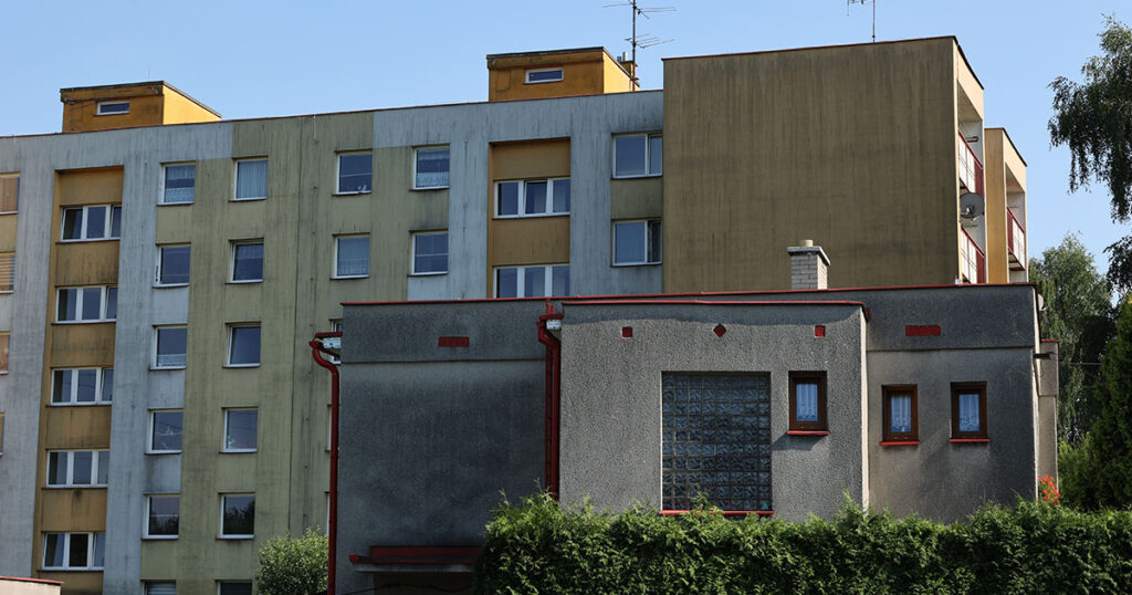 This nondescript building is an example of Soviet-era architecture in the Czech Republic. (Photo courtesy of Mark Winterstein.)