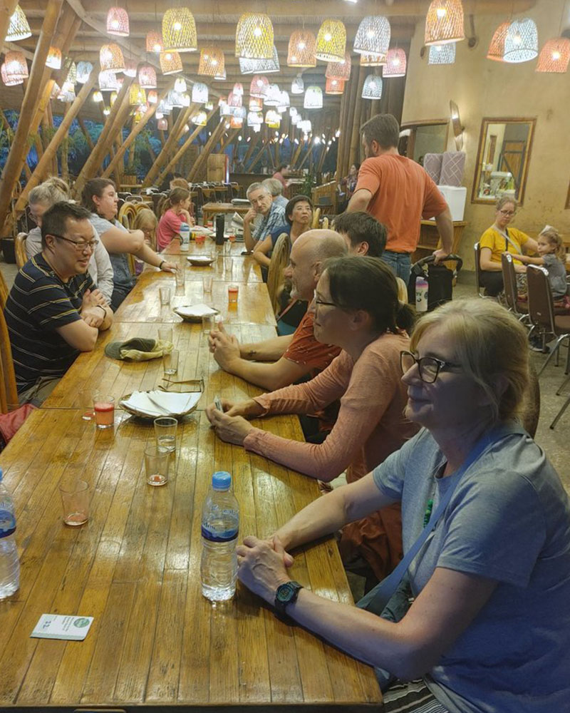 LCMS Short-Term Mission team members from Good Shepherd Lutheran Church in Roanoke, Va., enjoyed fellowship with some of the international workers in Asia after the retreat ended in January 2024. (Con-Ning Yen)