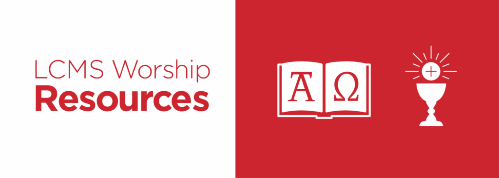 Worship Banner - Red LCMS Worship resources