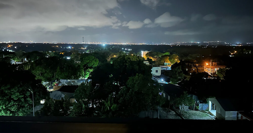 A view from the third floor of the Concordia the Reformer Seminary in Palmar Arriba, Santiago, Dominican Republic. (Photo courtesy of Elijah Ligrow.)